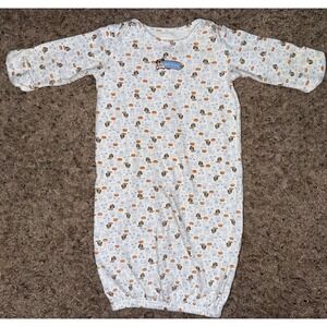 Baby Boy Girl Clothes New Carter's Classic Vintage 0-3 Month Puppy Sleep Gown‎